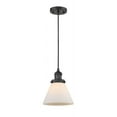 thumbnail image 5 of Innovations Lighting 201C-BK-G42 Large Cone-1 Light Mini Pendant in Industrial Style-8 Inches Wide by 10 Inches High   Matte Black Finish with Clear Glass, 5 of 6