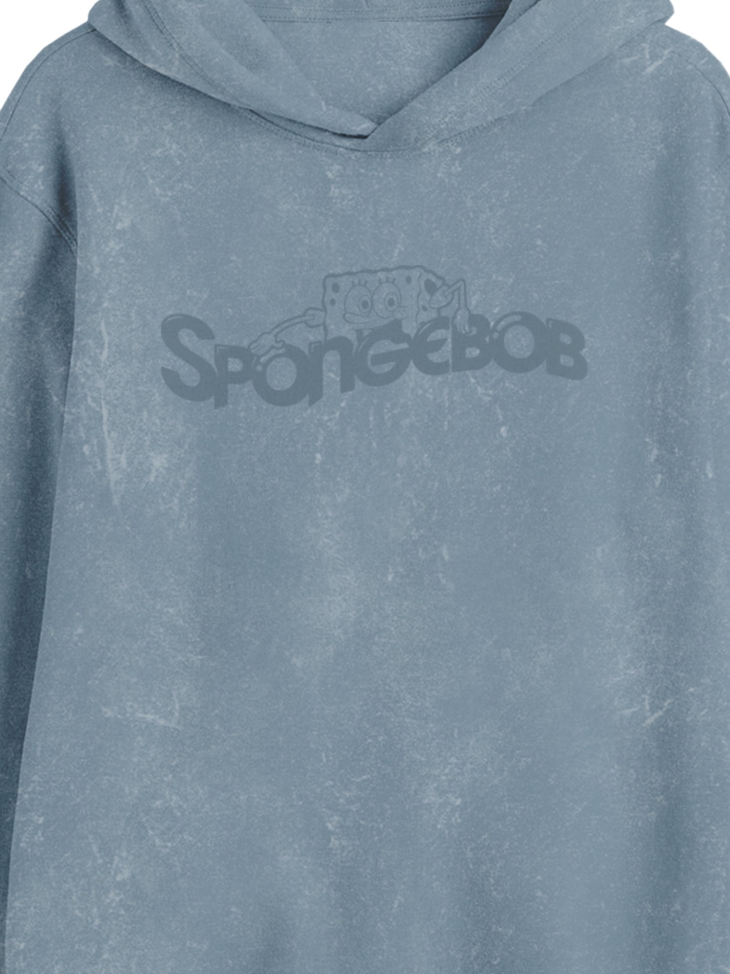 SpongeBob SquarePants, Men's & Big Men's Graphic Mineral Wash Hoodie, Sizes XS-5XL