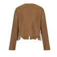 thumbnail image 5 of KANG Casual Suede Fringe Jacket Button Front Cardigan Slim Fit Outerwear Coat For Daily Wear And Outdoor Activities, 5 of 5