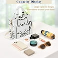 thumbnail image 5 of FORMRS Womens Corduroy Tote Bag Crossbody Shoulder Handbag with Pocket, White Chubby Cat, 5 of 7
