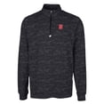 thumbnail image 2 of Men's Cutter & Buck Black NC State Wolfpack Big & Tall Traverse Camo Print Stretch Quarter-Zip Pullover Top, 2 of 3
