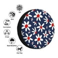 thumbnail image 4 of Honeii Daisy Flowers Print Tire Covers, Waterproof Anti-UV Sun Snow Rain Tire Covers for Trailers, RV, Camper, SUV, Truck-15 inch, 4 of 6