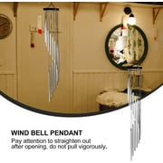 BSHAPPLUS® 36 Silver Wind Chimes for Outside,Memorial Wind Chimes with 18 Aluminum Tubes and S Hook,Clearance Wind Chimes for Home Garden Hanging Decor