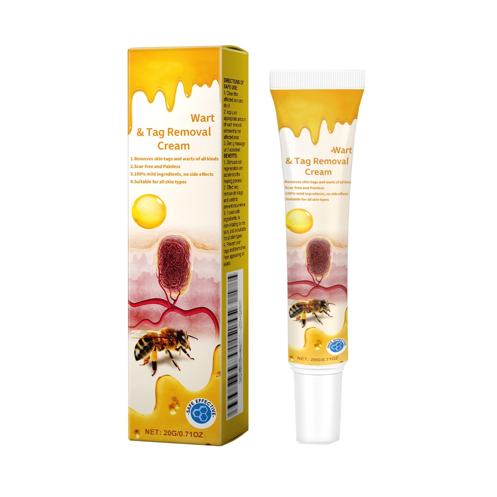 Limited time discount Wart Cream Gram Wart Cream Skin Care Flat Wart Ointment Wart Removal VICTORYY Walmart en linea