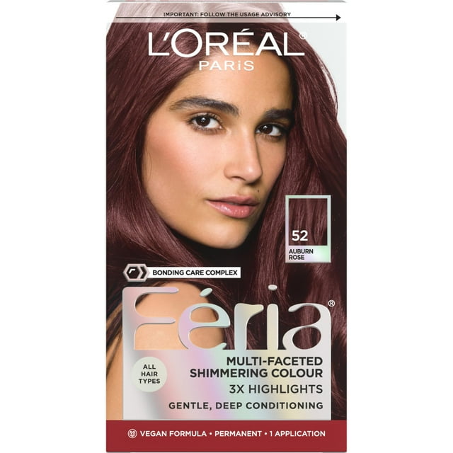 Tinte para el cabello L'Oreal Paris Feria 52 Auburn Rose, 1 kit