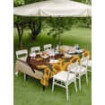 thumbnail image 4 of Outdoor Tablecloth with Umbrella Hole for Patio/Picnic/Party/Camping, Farmhouse Sunflowers Waterproof Table Cloth Rectangle Table Cover Washable, Vintage Roosters Farm Countryside (60"x 120"), 4 of 8