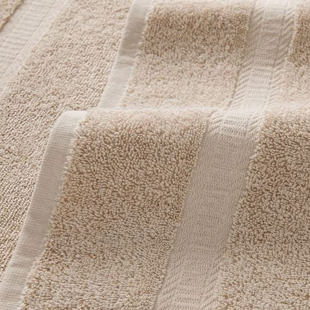 Arkwright True Color Bath Towels (6-Pack), 25x52 in., Ring Spun Cotton, Beige