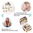 thumbnail image 4 of Corgi Travel-Portable Square Jewelry Organizer Storage Box - Rings, Earrings, Necklaces, and Bracelets Holder for Girls and Women, 4 of 6