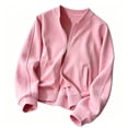 thumbnail image 3 of Bigetiay Girls Casual Autumn Winter Hoodie Jacket for Kids with Relaxed Fit Outerwear Everyday Wear, Size 5-6 Years, 3 of 3
