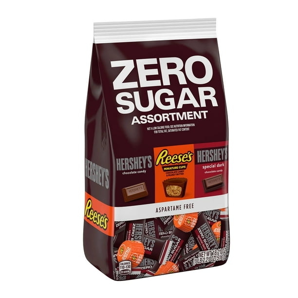 Hershey Zero Sugar Chocolate Candy Assortment Bag (18.21 Ounce