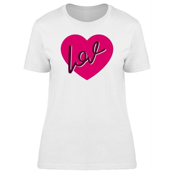 Heart Love You T-Shirt Women -Image by Shutterstock, Female 3X-Large