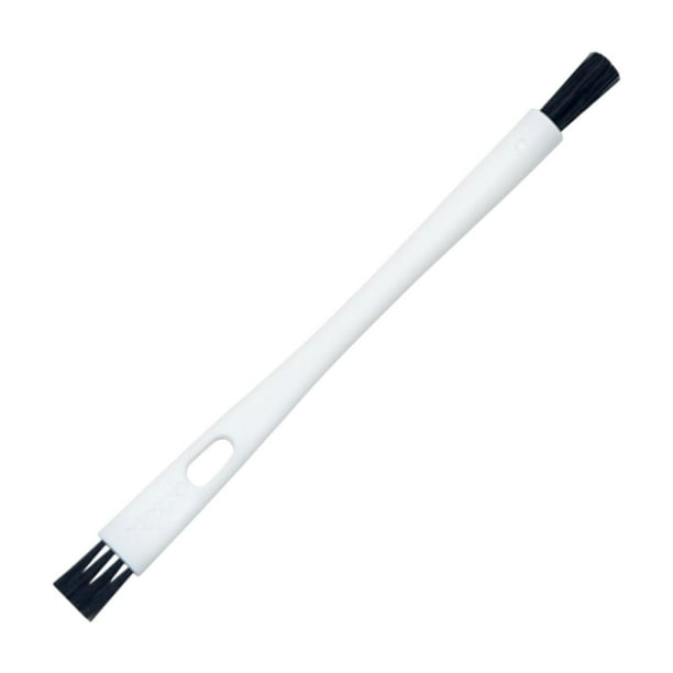 Cepillo para café, cepillo limpiador para máquina de leche , accesorios profesionales para quitar el polvo de doble cabezal para café molido, negro