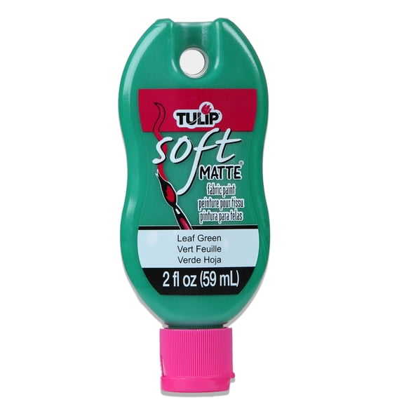 Tulip Soft Matte Fabric Paint 2Oz-Leaf Green