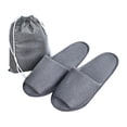 thumbnail image 2 of Unisex Hotel Travel Spa Zapatillas De Algodón Desechables Para Huéspedes De Interior Gris Para Hombres SM SunniMix Zapatillas desechables de hotel, 2 of 8