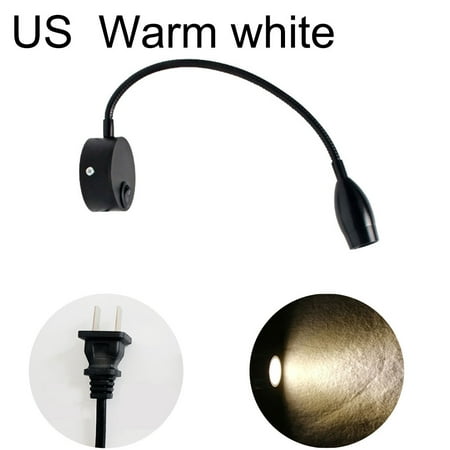 

Welling Flexible LED Gooseneck Wall Mounted Night Reading Light Bedside Sconce Lamp