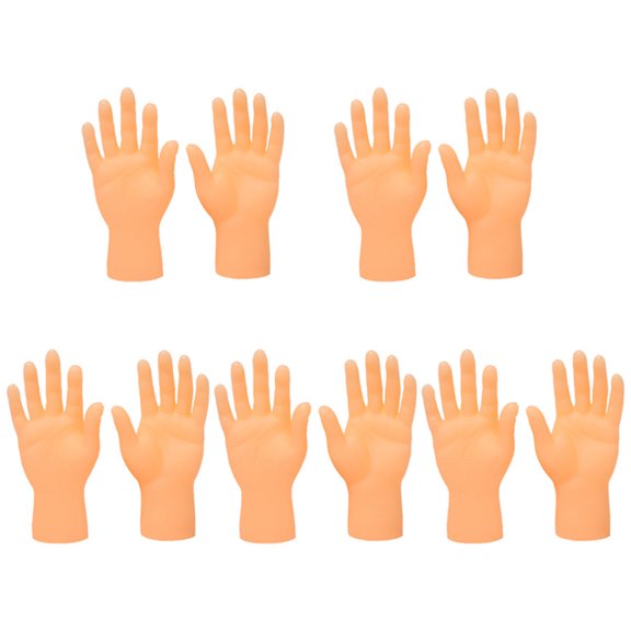 Tiny Hand Finger Puppets PVC Hand Puppet Toy Family Gathering Party Game Supply