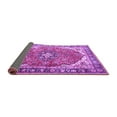 thumbnail image 2 of Ahgly Company Indoor Round Medallion Purple Traditional Area Rugs, 6' Round, 2 of 4