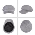 thumbnail image 3 of HLSOHJP Women's Newsboy Cap 8 Panel Visor Beret Bakerboy Cabbie Fiddler Octagonal Winter Hat, 3 of 7