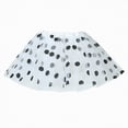 thumbnail image 2 of Godom Toddler Princess Tutu Skirt 2T-8T Cute Party Dance Net Yarn Sequins Polka Dot Tulle Skirt,White, 2 of 3