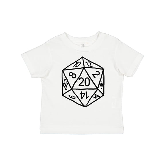 Inktastic 20 Sided White Dice Boys or Girls Toddler T-Shirt