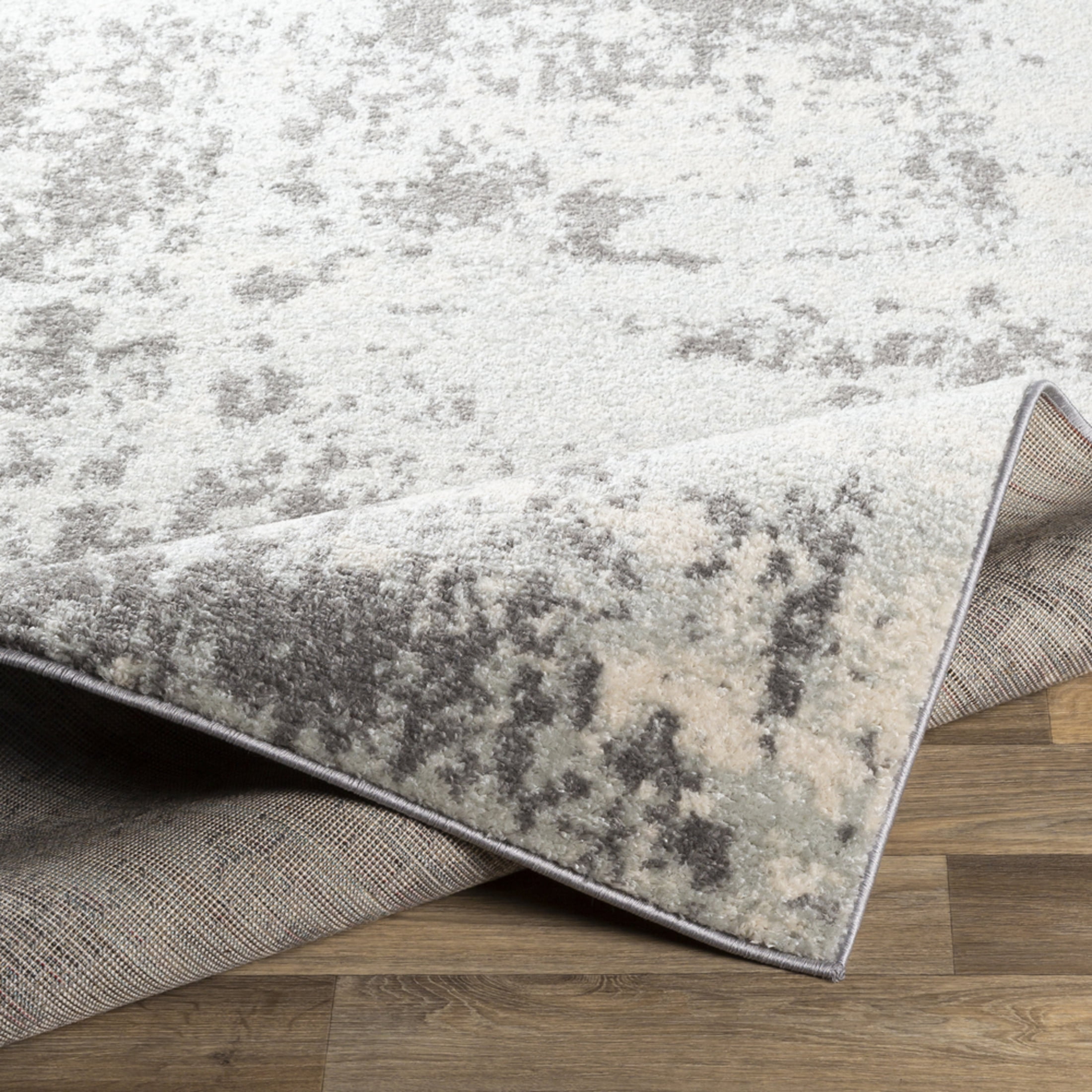 Livabliss Sunderland Modern Abstract Area Rug,7'10" x 10'2",Medium Grey