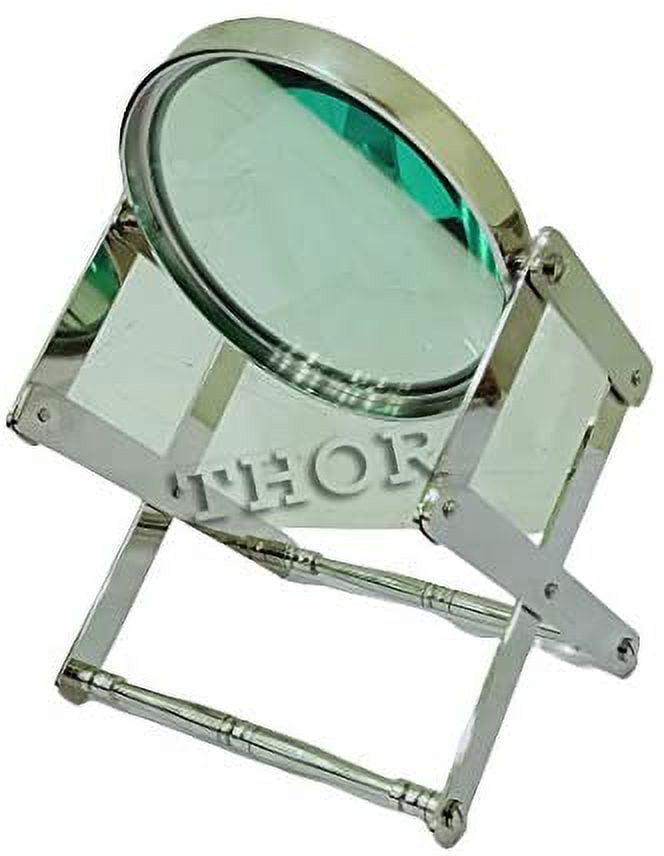 Vintage Style Desk Top Channer Magnifier Nautical Brass Magnifying Glass