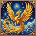 thumbnail image 1 of Golden Phoenix - Peinture Diamant DIY, 1 of 6