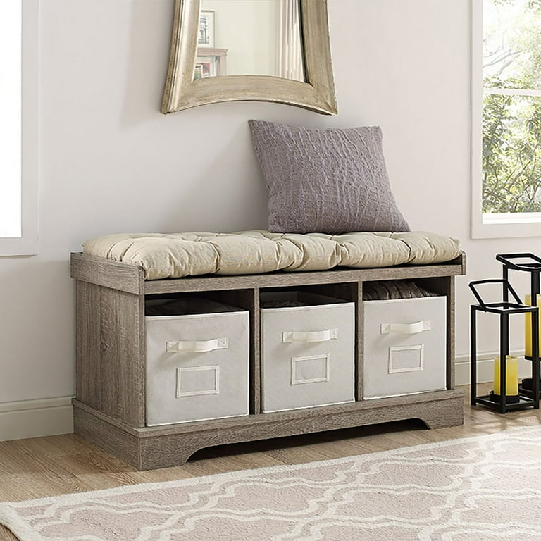 Bucyrus Upholstered Cubby Storage Bench Overall Product Weight