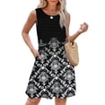 thumbnail image 1 of Vestido de verano OFEEFAN 2025, holgado, con bolsillos, 1 of 5