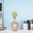 thumbnail image 6 of Gecau Ceramic Vase Art Of Donut For Home Decor Ceramic Vase Ornaments For Decoration Desktop First Home Must Haves Crafted with Care Beige Resin Holiday Saving, 6 of 6