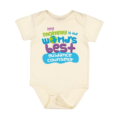 

Inktastic Mommy is Worlds Best Guidance Counselor Gift Baby Boy or Baby Girl Bodysuit