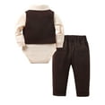 thumbnail image 2 of CARETOO Baby Boy Clothes Suit 0-24 Months Infant Gentleman Outfits Shirt Bowtie Waistcoat Pants Set, 2 of 18