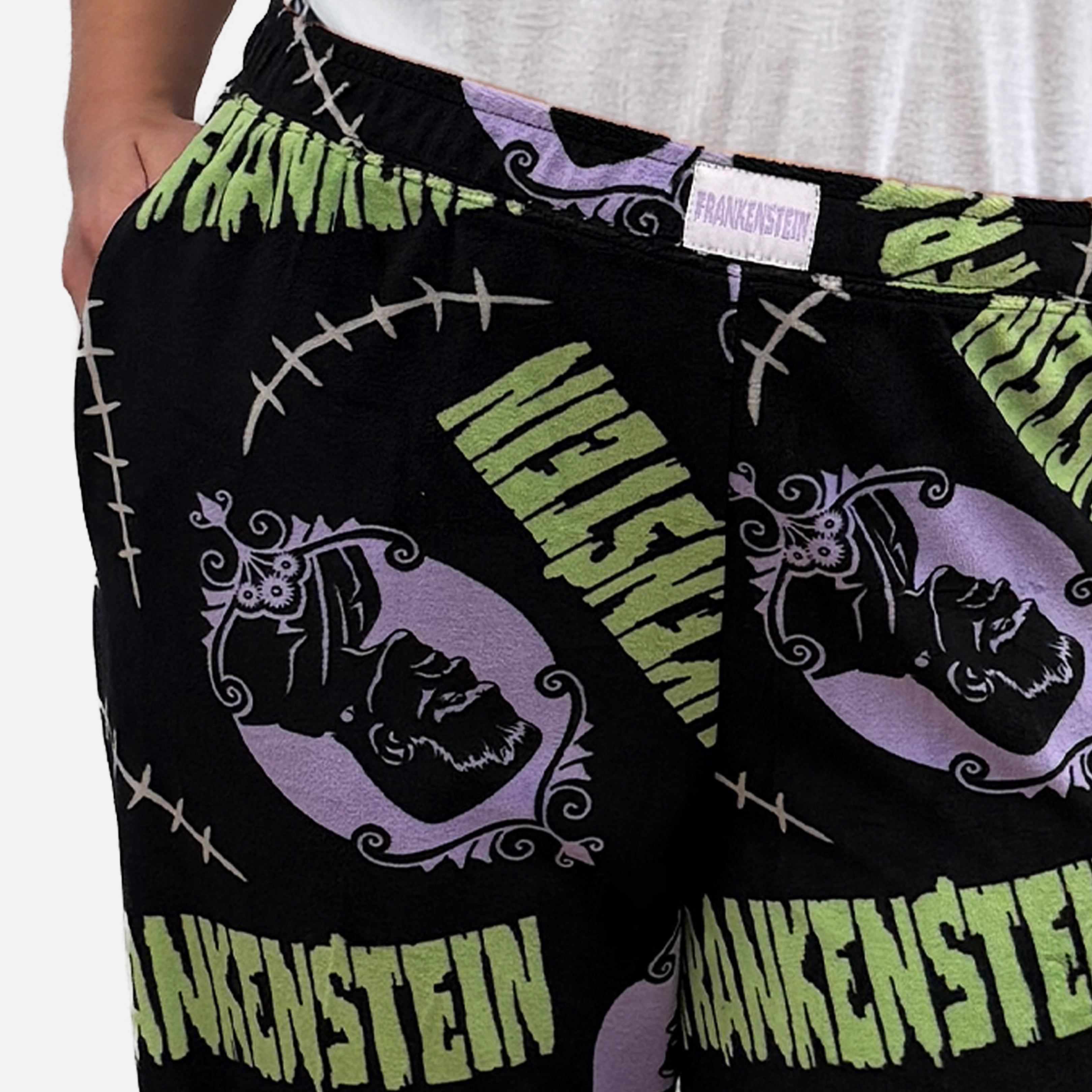 Frankenstein Women’s Fleece Lounge Pants, Sizes XS-3XL