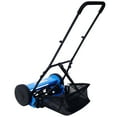 thumbnail image 3 of Olurrisa 14-Inch 5-Blade Push Reel Lawn Mower with Grass Catcher, BLUE COLOR, 3 of 9