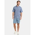 thumbnail image 2 of George Men's and Big Men's Cross Hatch Shirt with Short Sleeves, Sizes XS-3XL, 2 of 5