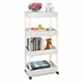 thumbnail image 3 of Ulrikenly 4-Tier Slim Rolling Cart, Slide Out Storage Trolley, Mobile Shelving Unit Organizer with Wheels, Gap Storage Tower Rack for Kitchen Bathroom Laundry Narrow Places, 3 of 4