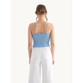 thumbnail image 3 of V Neck Cropped Tank Top with a Lace Detail, 3 of 4