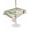 SpringGreen Beige, variant on Outdoor Tablecloth with Umbrella Hole for Patio/Picnic/Party/Camping, Spring Plants Waterproof Table Cloth Square Cover Washable, Watercolor Leaves Birds Flowers Gray Plaid (54"x 54")
