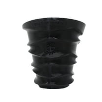 Posie Pot 7 inch, Large, Black Wave Self Watering Planter, 3D printed