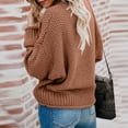 thumbnail image 4 of Buigttklop Womens Loose V-Neck Pullover Sweaters Fall Knitted Long Sleeve Tops Dressy Casual Blouse Knitwear Jumpers, 4 of 6