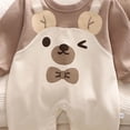 thumbnail image 4 of Newborn Baby Girl Clothes Cotton Bubble Romper Preemie Newborn Baby Girl Summer Outfit Long Sleeves Ruffle Smocked Tulle Romper Dress Jumpsuit Clothes 0-3 Months, 4 of 4