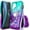 Aqua Purple, variant on NGB SUPREMACY For iPhone 17 Phone Case Screen Protector Ring Holder Wrist Strap Lanyard Shiny Sparkly Glitter iPhone 17 Case Cover