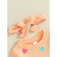 thumbnail image 6 of Baby Girl Autumn Clothes 6M 12M 18M 24M 3Y Newborn Toddler Long Sleeve Valentine's Day Heart Print Sweatshirt Pants Outfits Infant Tracksuits, 6 of 10