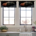 thumbnail image 4 of LALILO Kitchen Curtain Valance Autumn Trees Leaves Rocks Rod Pocket Window Curtain 52"x 18" Set of 2, 4 of 7