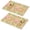 Pioneer Flower Floral-3, variant on Placemat, Pioneer Flower Floral Print Pattern Place Mats Table Mat Set Of 2, PVC Washable Placemats for Party Kitchen Dining Decoration, 18x12 Inch, Fade Resistant