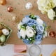 thumbnail image 4 of CaiYueKe Wedding Silk Rose Ball Artificial Flower Bouquet Centerpiece Home Decor Dining Table Romantic Party Decoration Faux Floral Arrangement, 4 of 7