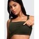 thumbnail image 4 of Top Corto CRZ YOGA Butterluxe con Escote Cuadrado Oliva XS, 4 of 7