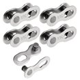 thumbnail image 2 of Irfora 1 par / 5 pares / 10 pares de eslabones de cadena de bicicleta herramienta de reparación de cadena de bicicleta eslabón perdido conector de cadena de bicicleta 6-8S / 9S / 10S / 11S / 12S Irfora Placa metálica, 2 of 7