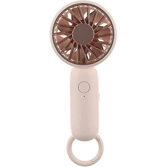 Ventilateurs Portatifs, Ventilateur Usb Mini Ventilateur Portatif 500mah Rechargeable avec Base Mousqueton (rose) (1 Pce)