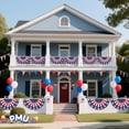 thumbnail image 5 of PMU Patriotic American Jumbo Flag Banner | 4th Of July Patriotic Decorations | Fourth of July Bunting Flag Outdoor | USA Flag Pennant Banner | Easy to Hang Patriotic Party Decorations (12/Pkg) Pkg/1, 5 of 6